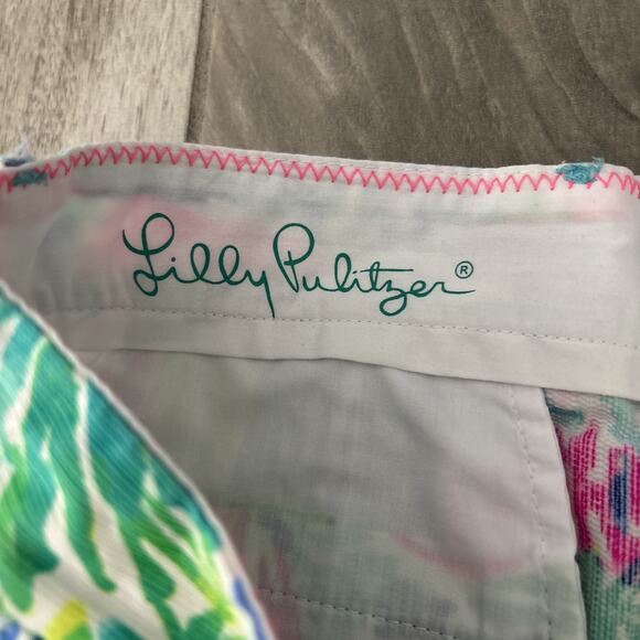 Lilly Pulitzer Men's Beaumont Chino Short Salt in the Air Tropical Size 36 NWT - Picture 5 of 8